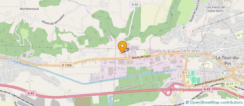 localisation de l'entreprise SCI DEMARCE  ROCHETOIRIN