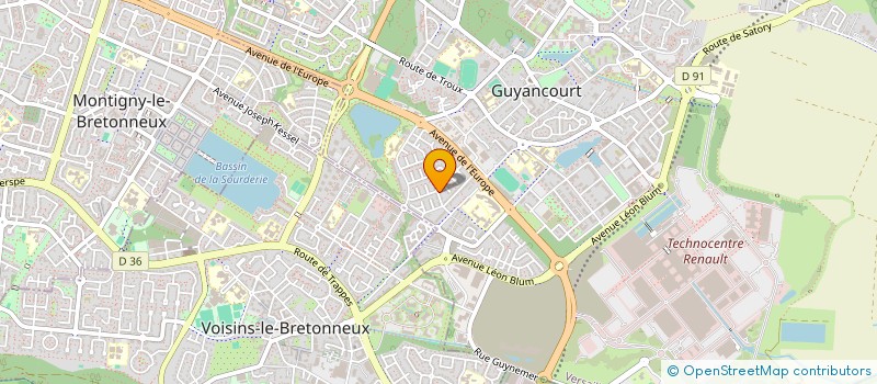 localisation de l'entreprise SCI DEMAZEAU  GUYANCOURT