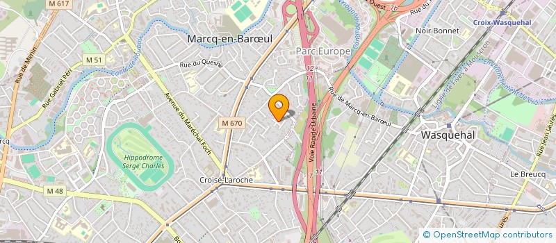 localisation de l'entreprise SCI DEMAZURE à MARCQ-EN-BARŒUL