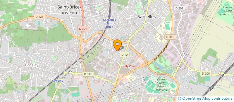 localisation de l'entreprise SCI DEMB'S  SARCELLES