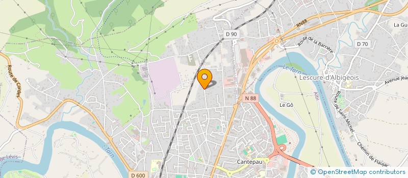 localisation de l'entreprise SCI DEMCOR à ALBI