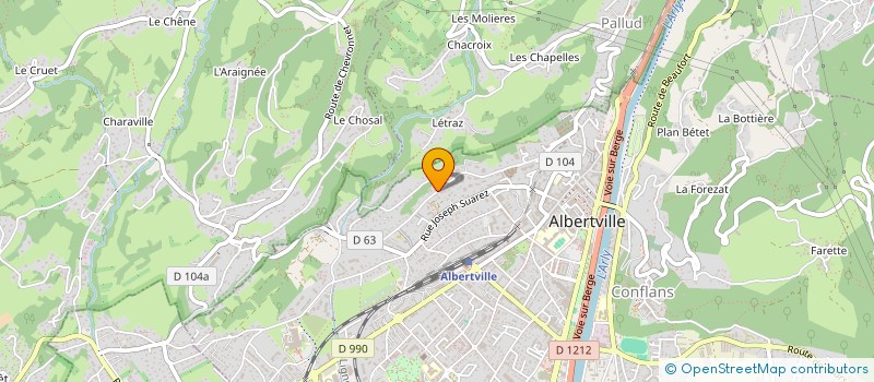 localisation de l'entreprise SCI DEME  ALBERTVILLE