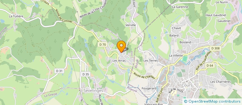 localisation de l'entreprise SCI DEMECHE  SEVELINGES