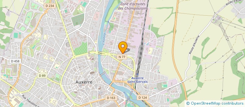 localisation de l'entreprise SCI DEMETER à AUXERRE