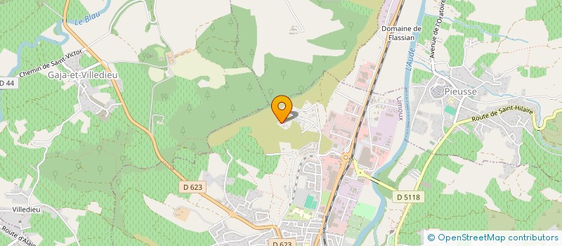 localisation de l'entreprise SCI DEMETER  LIMOUX