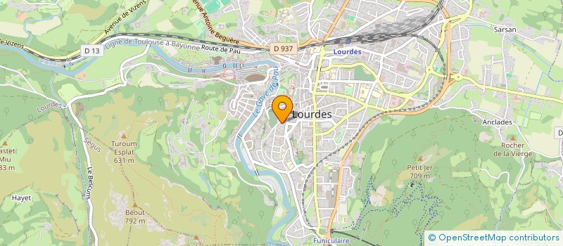 localisation de l'entreprise SCI DEMEURE DE L'ARROUZA  LOURDES