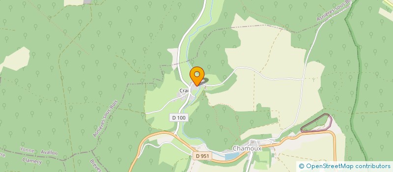 localisation de l'entreprise SCI DEMEURES DE CRAY  CHAMOUX
