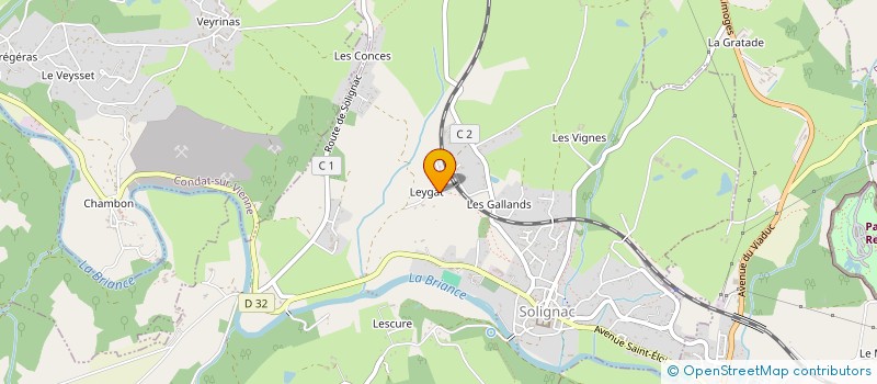 localisation de l'entreprise SCI DEMEURES DU LIMOUSIN  SOLIGNAC