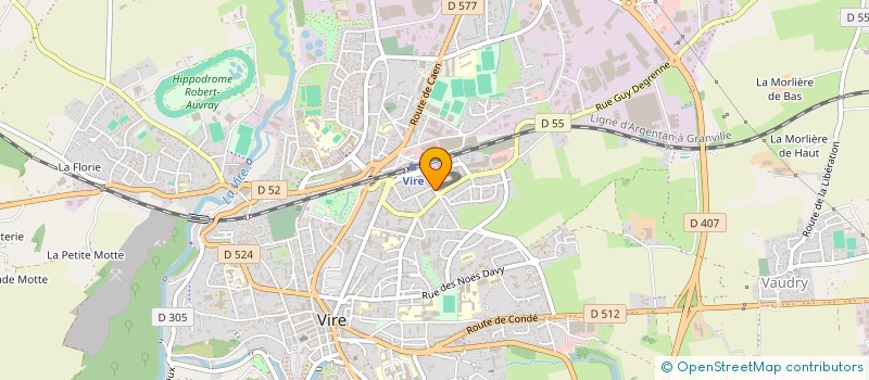 localisation de l'entreprise SCI DEMI-LUNE ENCHERES  VIRE-NORMANDIE