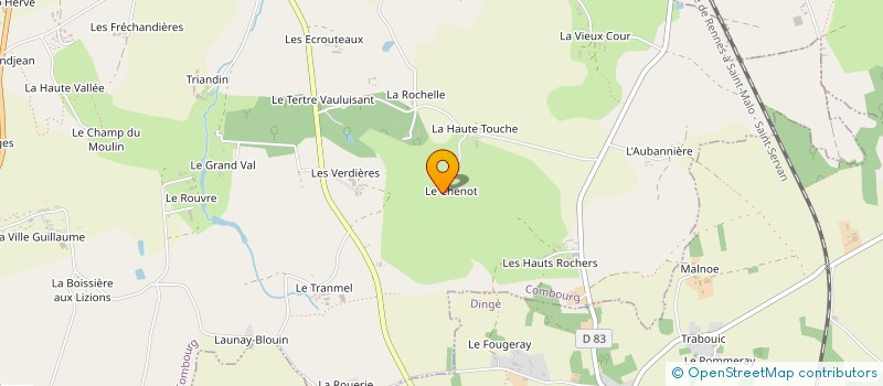 localisation de l'entreprise SCI DEMINIAC  COMBOURG