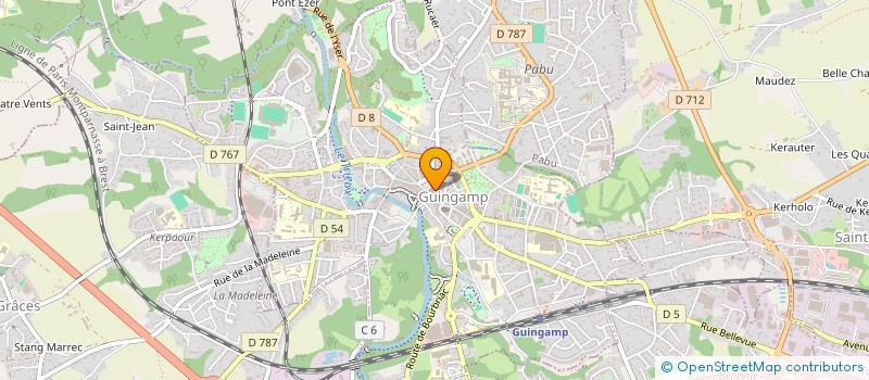 localisation de l'entreprise SCI DEMO  GUINGAMP