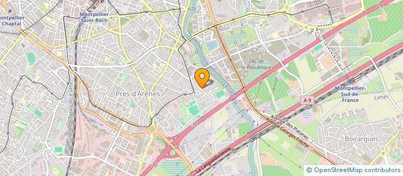 localisation de l'entreprise SCI DEMOCHRISMATIS à MONTPELLIER