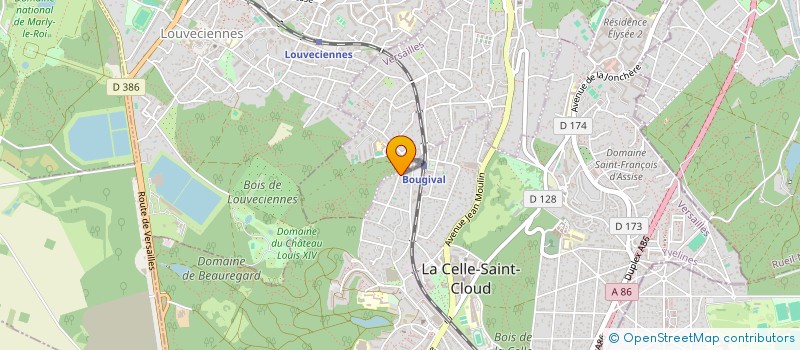 localisation de l'entreprise SCI DEMODE-LEJEUNE  LA CELLE-SAINT-CLOUD