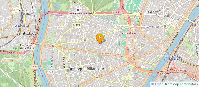 localisation de l'entreprise SCI DEMOLIN RECTIFICATION à BOULOGNE-BILLANCOURT