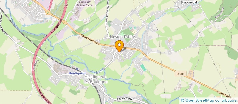 localisation de l'entreprise SCI DEMOURY FOURCARD  HESDIN-L'ABBE