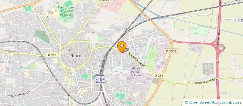 localisation de l'entreprise SCI DEMVI  RIOM