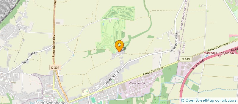 localisation de l'entreprise SCI DEMY REOUZE  SAINT-SYMPHORIEN-D'OZON