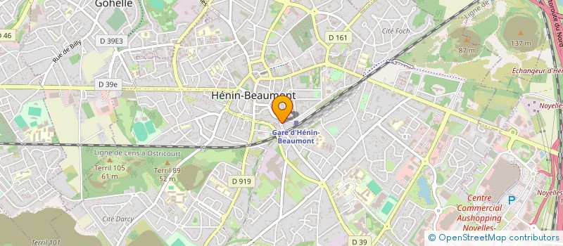 localisation de l'entreprise SCI DENAP à HENIN-BEAUMONT