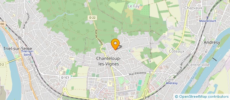 localisation de l'entreprise SCI DENEAU  CHANTELOUP-LES-VIGNES