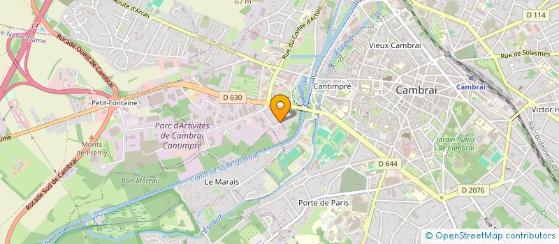 localisation de l'entreprise SCI DENEAU ET THUILLEZ à CAMBRAI