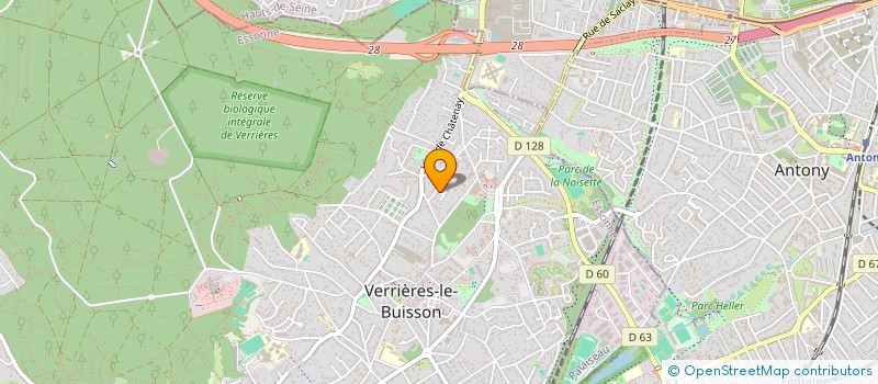 localisation de l'entreprise SCI DENEB à VERRIERES-LE-BUISSON