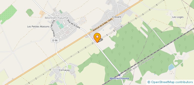 localisation de l'entreprise SCI DENECHERE  TRELAZE