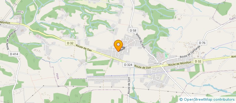 localisation de l'entreprise SCI DENERIS  HINX