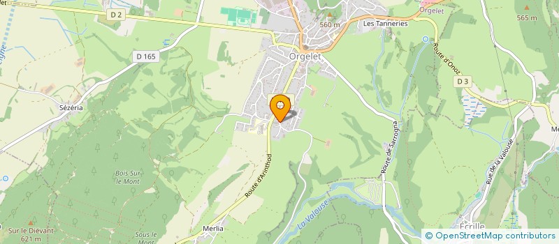 localisation de l'entreprise SCI DENES à ORGELET