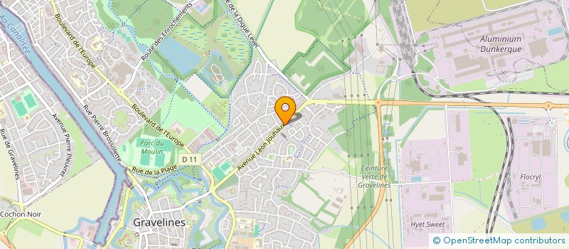 localisation de l'entreprise SCI DENEUVILLE à GRAVELINES