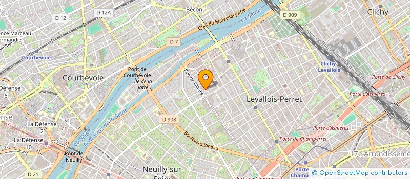 localisation de l'entreprise SCI DENEUX MJ à LEVALLOIS-PERRET