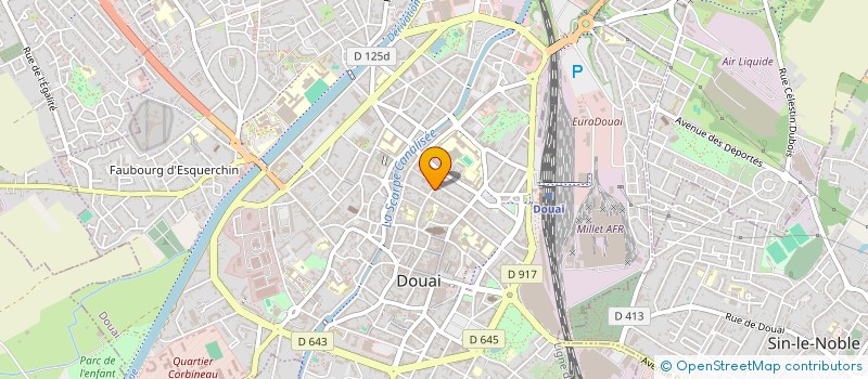 localisation de l'entreprise SCI DENFACE à DOUAI