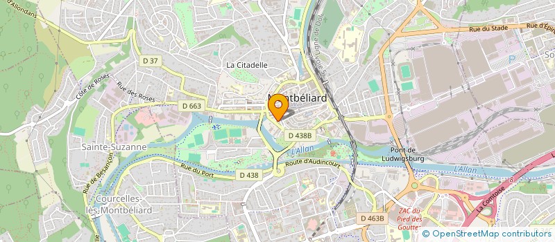 localisation de l'entreprise SCI DENFERT à MONTBELIARD