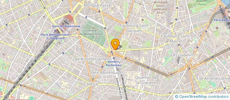 localisation de l'entreprise SCI DENFERT LION  PARIS