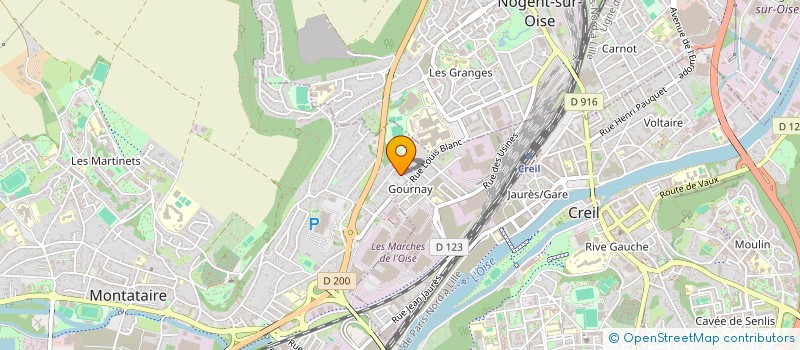 localisation de l'entreprise SCI DENGI à MONTATAIRE