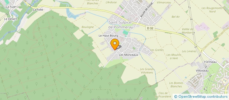 localisation de l'entreprise SCI DENIAU  SAINT-SULPICE-DE-POMMERAY