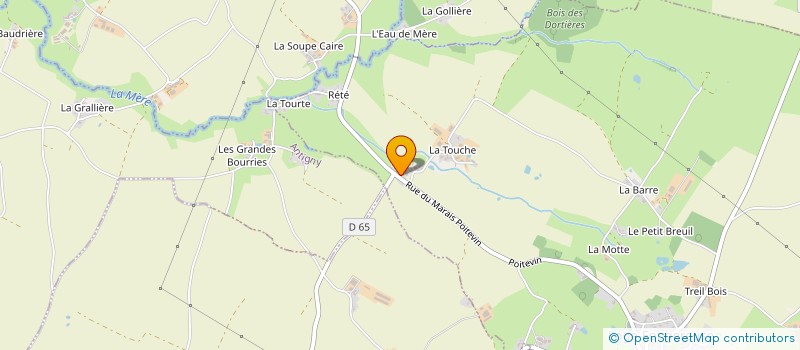 localisation de l'entreprise SCI DENILOIR  LOGE-FOUGEREUSE