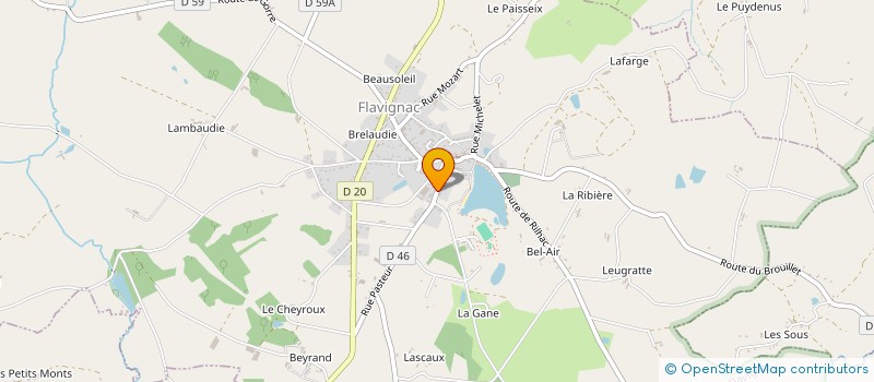 localisation de l'entreprise SCI DENIS  FLAVIGNAC