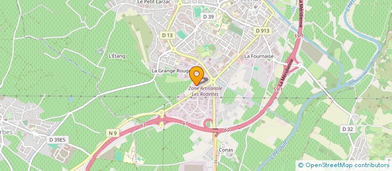 localisation de l'entreprise SCI DENIS ALRANQ  PEZENAS