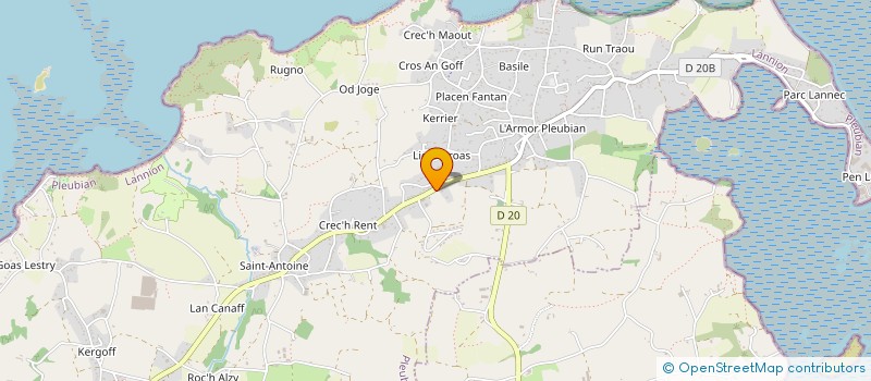 localisation de l'entreprise SCI DENIS BOURGES PLEUBIAN  PLEUBIAN