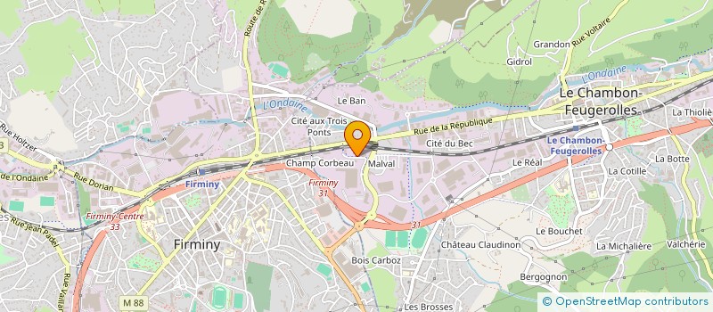 localisation de l'entreprise SCI DENIS CHAMBON  LE CHAMBON-FEUGEROLLES