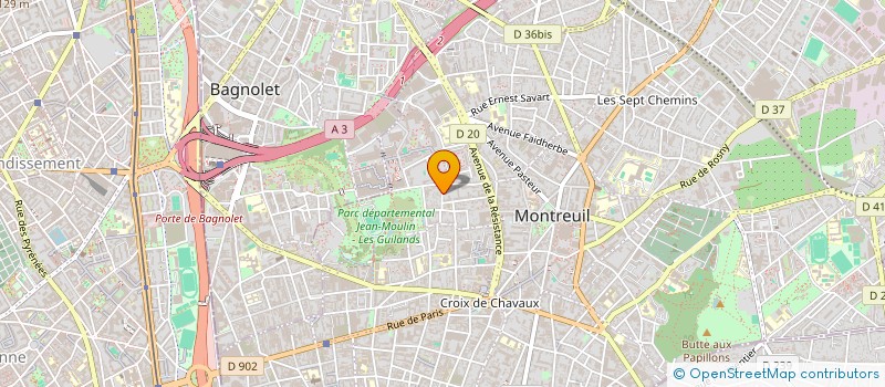 localisation de l'entreprise SCI DENIS COUTURIER à MONTREUIL