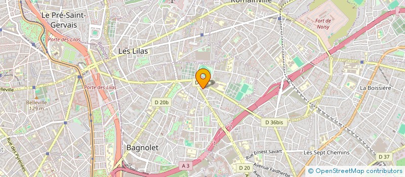 localisation de l'entreprise SCI DENIS PAPIN à BAGNOLET