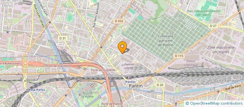 localisation de l'entreprise SCI DENIS PAPIN  PANTIN