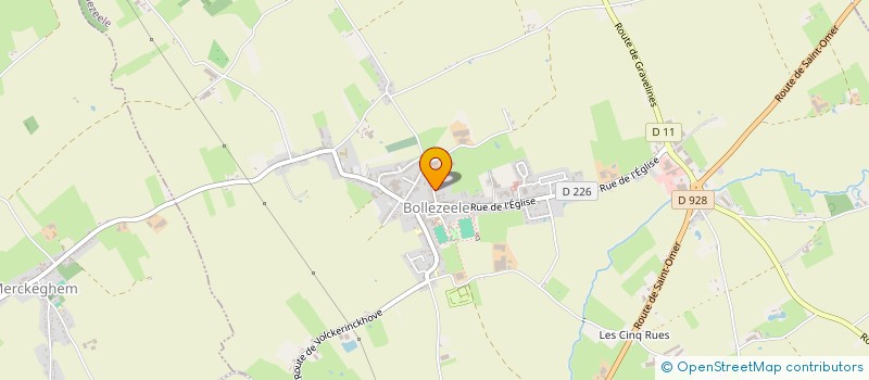 localisation de l'entreprise SCI DENIS TALLEU  ZEGERSCAPPEL