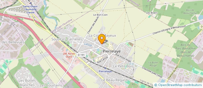 localisation de l'entreprise SCI DENISE ET PIERRE  PIERRELAYE