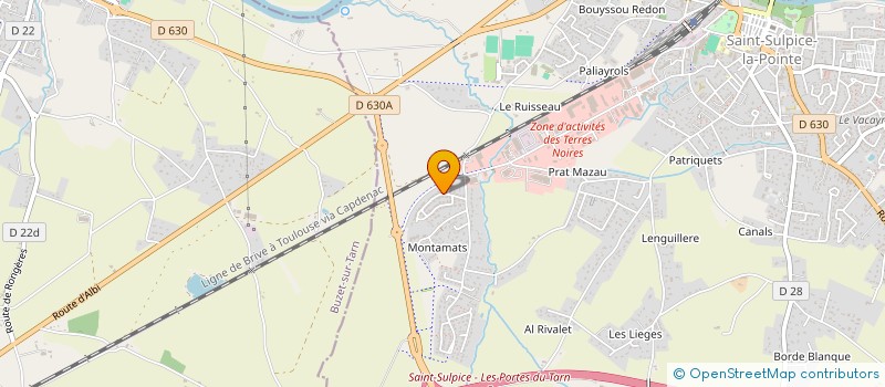 localisation de l'entreprise SCI DENIZ  SAINT-SULPICE-LA-POINTE