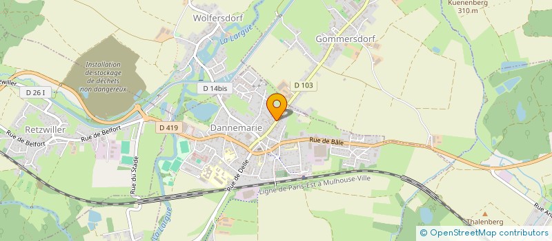 localisation de l'entreprise SCI DENIZLI  DANNEMARIE