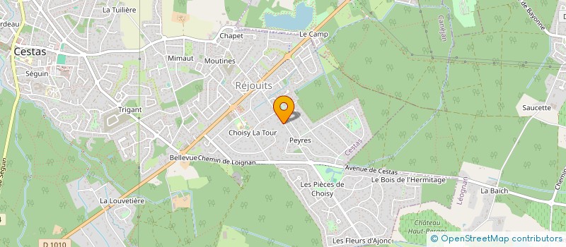 localisation de l'entreprise SCI DENLES  CESTAS