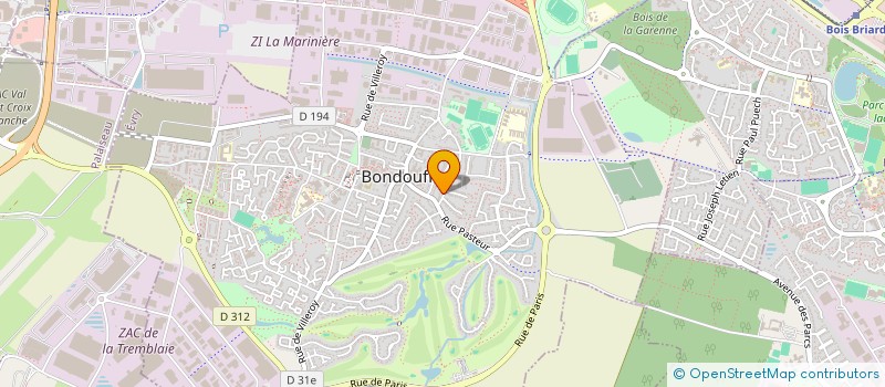 localisation de l'entreprise SCI DENLYNE INVEST à BONDOUFLE