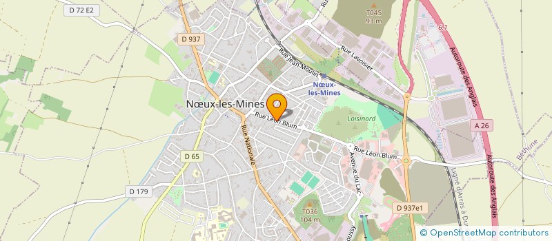 localisation de l'entreprise SCI DENOMMEE  B.B.B  NUX-LES-MINES